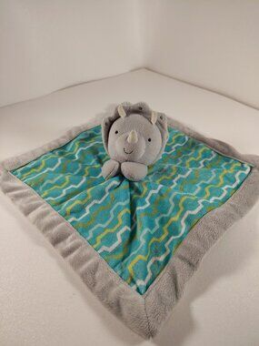 LULLABY LANE  Dinosaur Triceratops Security Blanket Lovey
